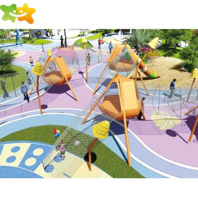 China Plastic Playground Children Play Outdoor Games Outdoor Playground Bug World Theme Park For Sale for sale