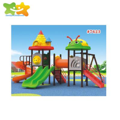 China Plastic Kids Playground Slide Swing Set Outdoor Games Kids Play Slide K190-5 for sale