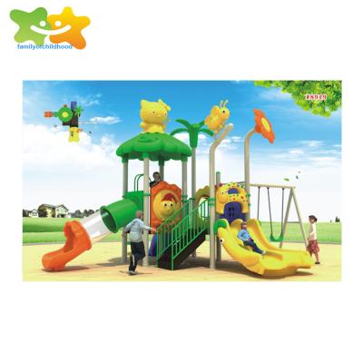 China New Design Popular Kids Swing And Slide Set Outdoor Playground Kids Plastic Slide 630*430*350cm for sale