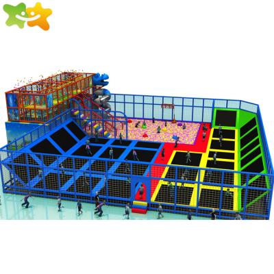 China Large Indoor Trampoline In Ground Trampoline Price Kids Playground Trampoline Parks Customized for sale