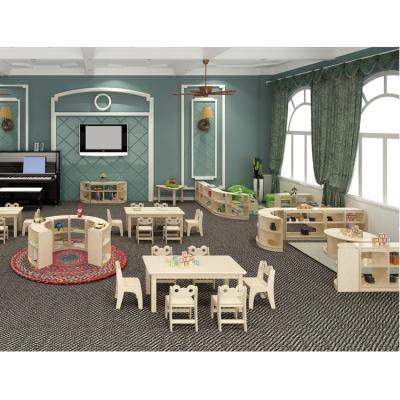 China Wholesale Wooden Kids Furniture Factory Price Custody Kids Furniture Wooden Table And Chair for sale