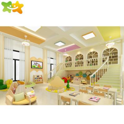 China School sets kids school furniture desk chair reading room nursery furniture for sale for sale