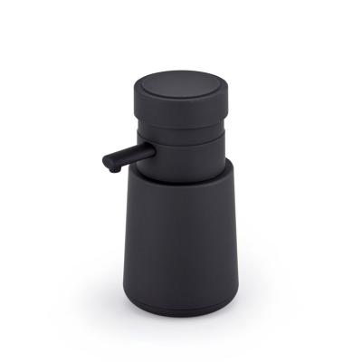 China Unique Design 450ML Foam Soap Dispenser Hand Sanitizer Plastic Black Liquid Soap Dispenser With Pump For Hotel Home for sale