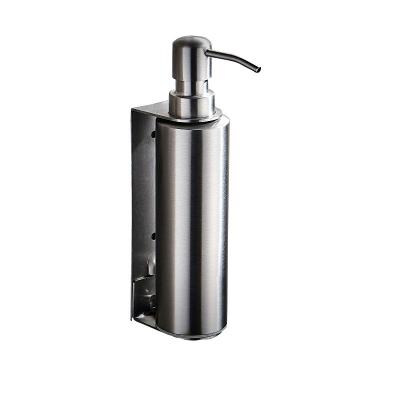 China High Quality Foam Soap Dispenser No Drilling Wall Mount Black Stainless Steel Lotion Shower Soap Dispenser for sale