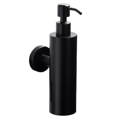 China Wall Mounted Foam Soap Dispenser Liquid Soap Dispenser Good Quality Black Hand Stainless Steel For Hotel Home for sale