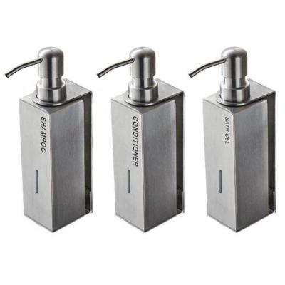 China High Quality Wall Mounted Foam Soap Dispenser Stainless Steel Hand Sanitizer Bottle Dispenser Soap Dispenser Bracket for sale