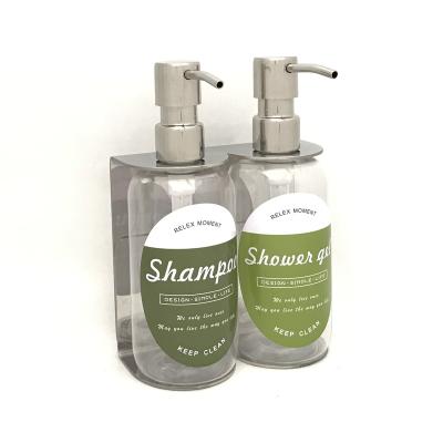 China Refillable Foam Soap Dispenser Wall Mount Shampoo And Conditioner Lotion Shower Soap Dispenser For Hotel Home for sale