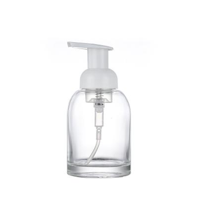 China Good Quality Custom Foam Soap Dispenser Bottle Frosted Glass Liquid Clear Foam Soap Dispenser Pump For Hotel Home for sale