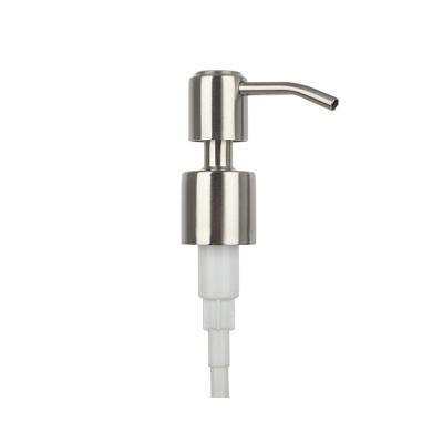 China Wholesale 304 Stainless Steel Eco And PP Hotel Shampoo Dispenser Screw Lotion Pump White Lotion Pump for sale