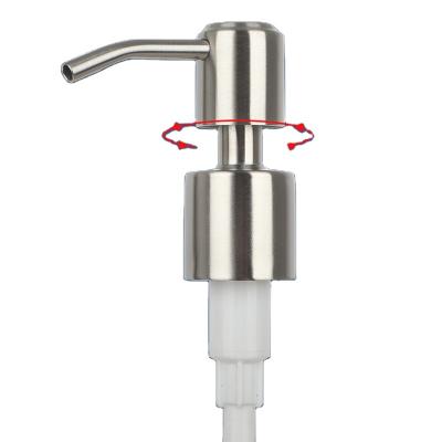 China Non Spill Quick Delivery 304 Stainless Steel PP Empty Lotion Pump With Lotion Pump for sale