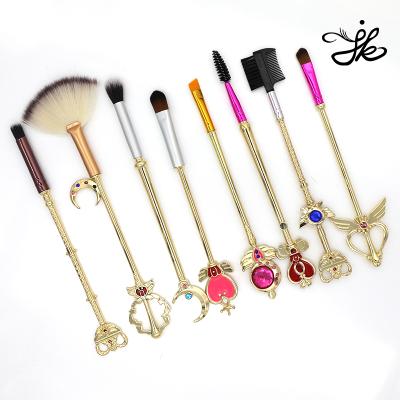 China Professional High Quality Synthetic Eyeshadow Multicolor Eye Smudge Brush Hair Set Of 8 Makeup Brushes for sale