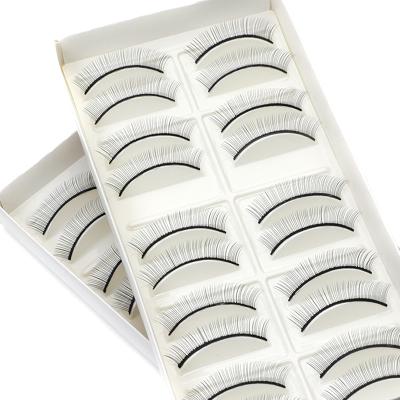 China 10Pair 8mm Eyelash Extension Practicing Lashes For Beginner False Eyelash Extension Practice Mink Lashes Full Strip Eyelashes Exercise Eye Beauty for sale