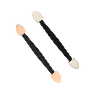 China Eyelash Extension Eyeshadow Eyeliner Double Ended Sponge Sweeps Applicator Stick Brow Lip Brush for sale