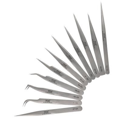 China Eyelash Extension Eyelash Extensions VETUS Tweezers AA-SA SS-SA 00-SA 1-SA 3-SA 3C-SA 5A-SA 5B-SA 6A-SA 7-SA 27-SA Series for sale