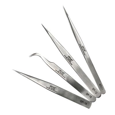 China Eyelash Extension Eyelash Sets Right Extensions Eyebrow VETUS Tweezers SP-11 SP-12 SP-15 SP-16 Series for sale