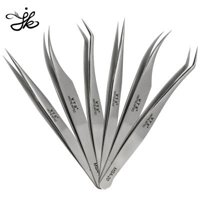 China Custom Packaging Lash Applicator Eyelash Oem Standard Eyelash Extension Curved Extension Tool Gold Custom Tweezers for sale