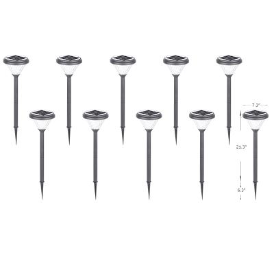 China 10 Pack Solar Garden Pathway Lights Outdoor Solar Powered Garden Lights Waterproof Led Path Lights for Yard and Patio Lawn Landscape for sale