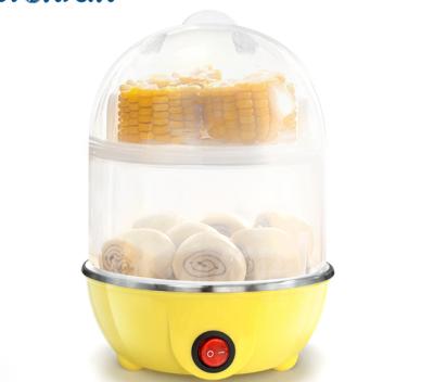 China Electric Plastic Car Double Layer 14 Egg Boiler Cooker Steamer for sale