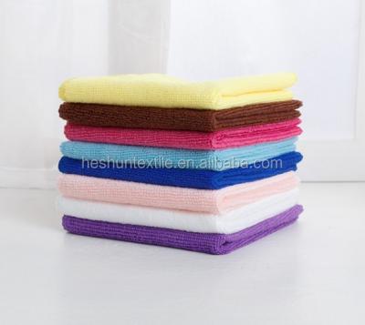 China OEM China Compressed Towel Supplier Plain Dyed Mini Microfiber Towel, Washcloth With String Loop for sale