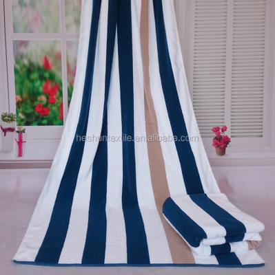 China Compressed 100% Cotton 600gsm Stripe Terry Heavy Large Size Bath Towel for sale