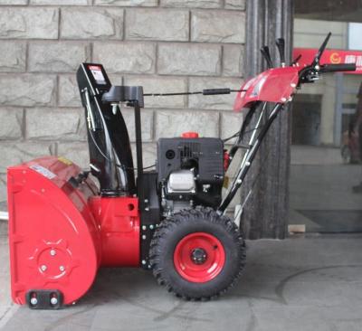 China High quality garden snow blower snow thrower 9hp gas engine with light for sale