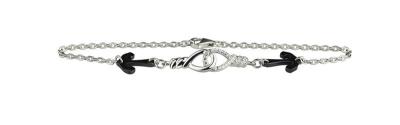 China Party Anchor Ceramic 925 sterling Silver Bracelet , Ceramic Link Bracelet CSB0694 for sale