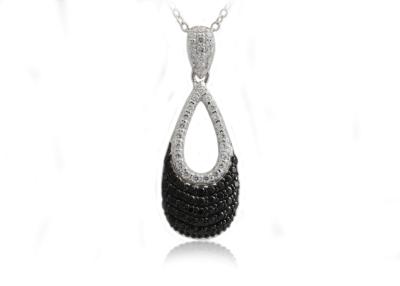 China Customized Anniversary 925 Sterling Silver Pendants Rhodium plated jewelry IP1125 for sale