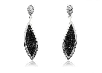 China Leaf 925 Sterling silver women earrings for sale