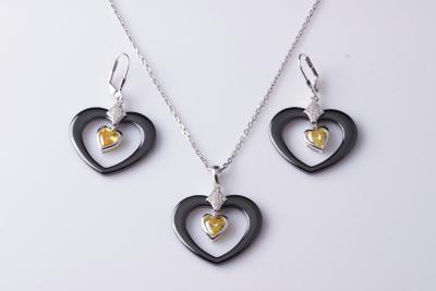 China Sterling Silver Jewelry Earrings And Necklace Sets for sale