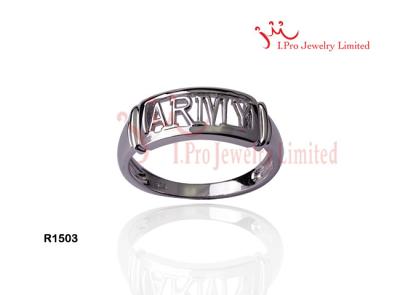 China 925 Sterling Silver Executive US Army Military Air Force Mens Rings for sale