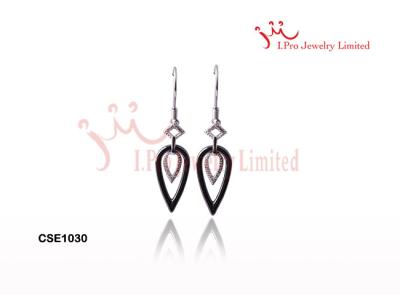 China ladies Popular Triangle Drop ceramic earrings with hoops earrings for sale