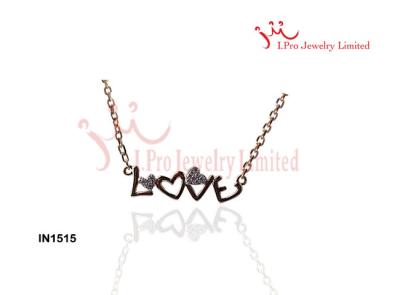 China 925 Sterling Silver Heart And Cupid Arrow Necklace Pendants With Chain For Wedding for sale