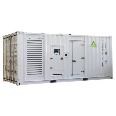 China 1mw 2mw diesel generator container power station with 4012-46TAG2A 1200kw generator price AP1650 for sale