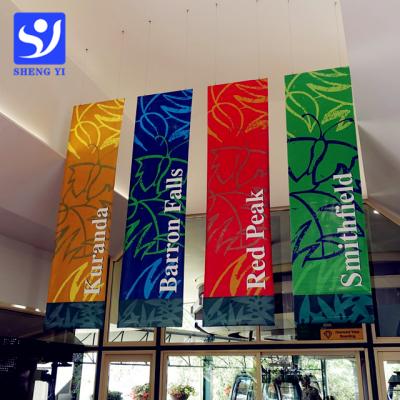 China Wholesale Custom Flag Banner Ad Printing Hanging Hanging Wall Or Ceiling for sale