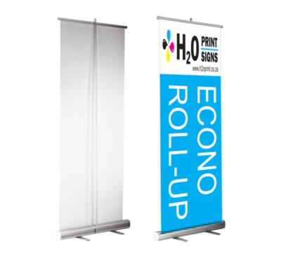 China Economic/Standard/Deluxe Trade Show Exhibition Pull Up Retractable Roll Up Banner Stand With Custom Logo Print for sale