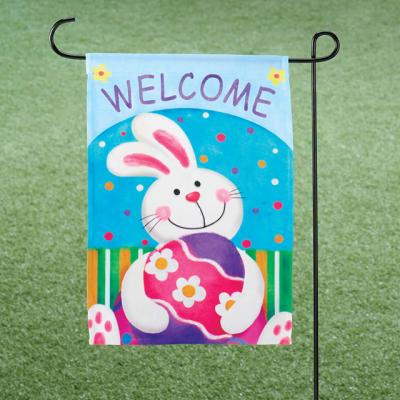 China Beautiful vertical Christmas vertical spring yard holiday deciratuib garden hanging double sided outdoor decorative flag for sale