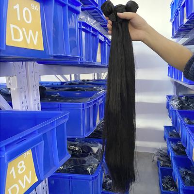 China Silky Straight Human Hair Extensions Cheap Price Dreadlock Double Wave Straight Hair Weft Bundles for sale