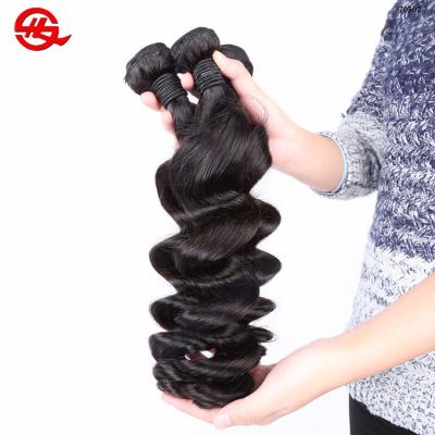 China 9a Grade Big Stock Loose Wave Bulk Wave Bundles Natural Indian Raw Extension Hair Loose Wave for sale