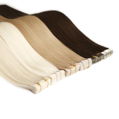 China Unique Cuticle Aligned Technology Russian Cuticle Aligned Double Drawn Hair Tape On Hair Extension for sale