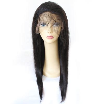 China Online Buying Indian Hair Wigs Color Silky Straight Natural Hairline Wave And Baby Hair Lace Frontal Wig for sale