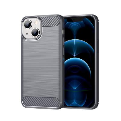 China Carbon Fiber Shockproof Mobile TPU Back Cover For Huawei Y9 TPU Silicone Phone Case Soft Phone Shell for sale