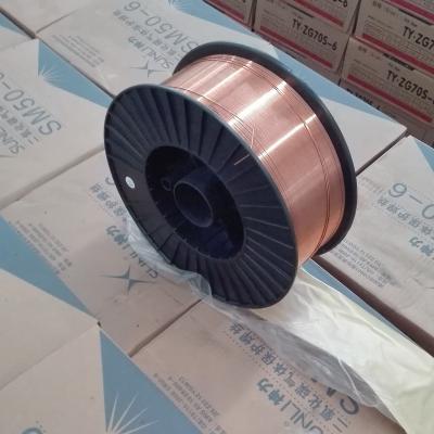 China 0.8mm 1.0mm 1.2mm ER70S-6 MIG copper coated welding wire Te koop