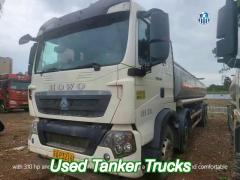 310hp used tanker trucks howo t5g 310 oil tanker truck 30000l to 40000l