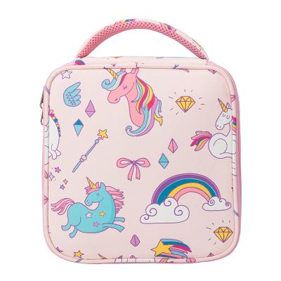 China Keep Cool Unicorn Lunch Insulation Lunch Bag Oxford Insulation Bag Cloth Square Food Ice Picnic Cool-storage Bag for sale