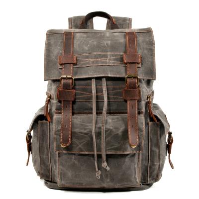 China NO Canvas High Quality Student School Backpack Cooler Backpack Leather Heavy Washed Day Backpack for sale