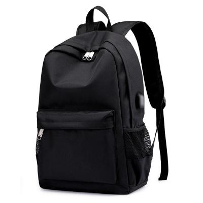 China With USB School USB Teenagers Men Waterproof Student Bags Travel Shoulder Laptop Bag for sale