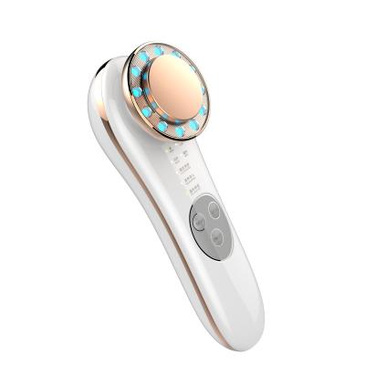 China Wrinkle Remover Microcurrent Massager Rotary Machine Facial Face 7 In 1 High Frequency Skin Care Tools RF Beauty Machine for sale