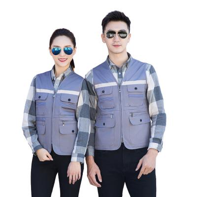 China Anti-Static Workwear Uniform Workshop Customized Blue Color Mechanic Electrician Workwear Cheap Workwear Warning Clothing Unifo for sale