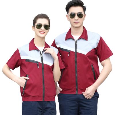 China Non-Toxic Safety Working Suit Engineering Uniform Overall Men's Mechanic Work Shirts Safety Suit Custom Mechanic for sale