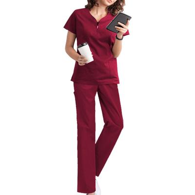 China Medical apparel/white coat fig scrubs uniforms sets men's new OEM hot sale design nurse scurbs medical hospital uniforms scrubs for sale